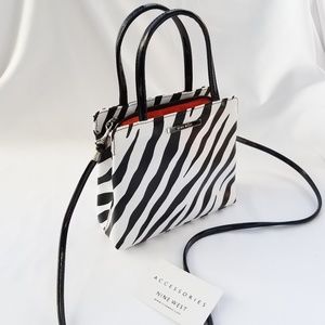 Nine West vinyl mini bag